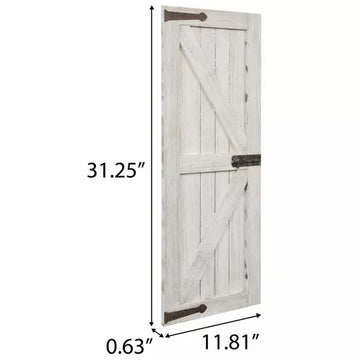 Barn Door distressed Wood Wall Decor. Farmhouse accent. - Artisticspacedecor